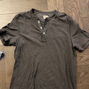 Men's Black Henley Shirt